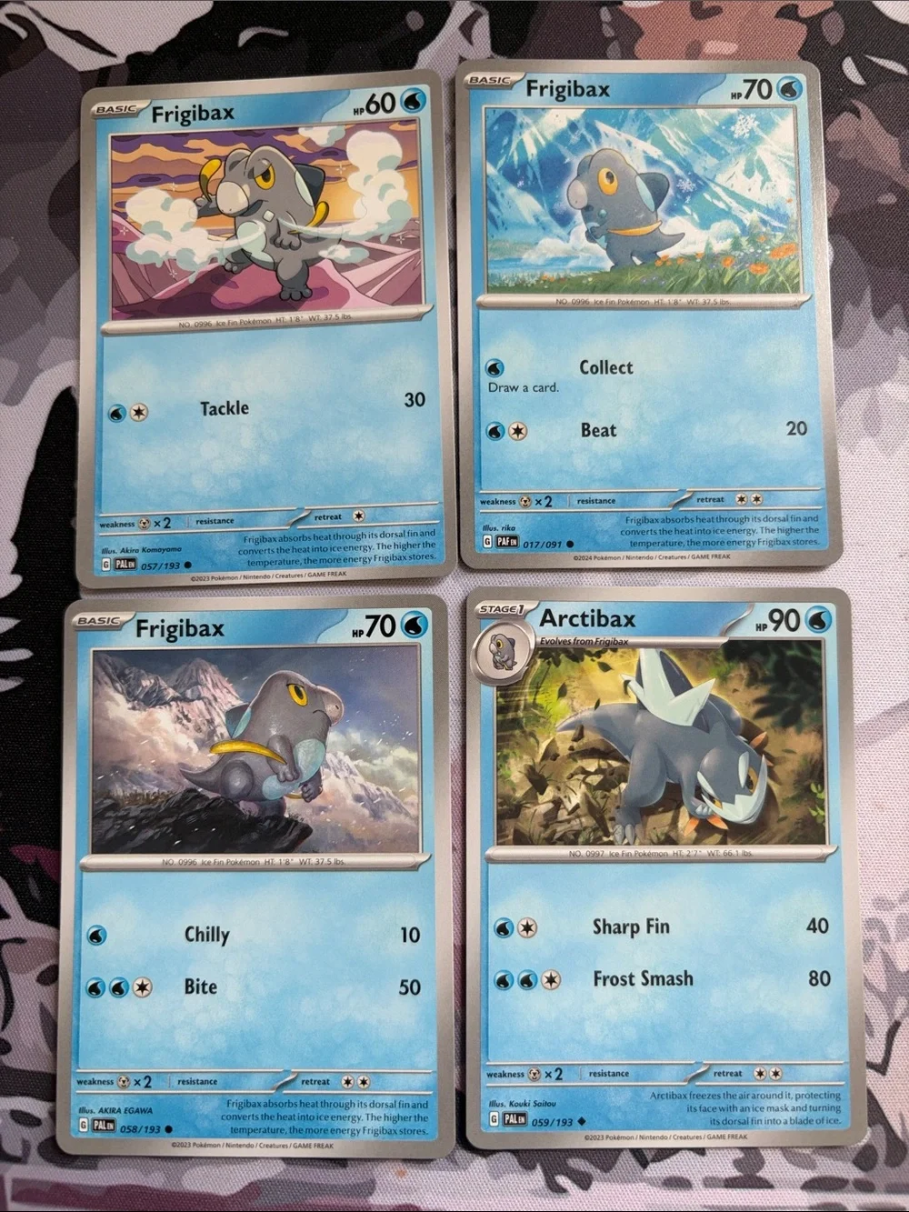 Frigibax & Arctibax Evolution Collection Lot | 4 Pokémon Cards | ✨5/$25✨